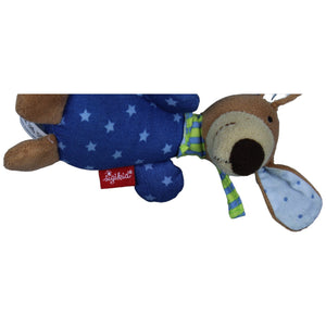 1234906 Sigikid Hund mit Rassel, blau Rassel Kumpel Leo Gebraucht