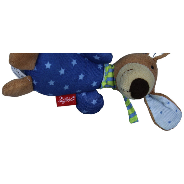 1234906 Sigikid Hund mit Rassel, blau Rassel Kumpel Leo Gebraucht