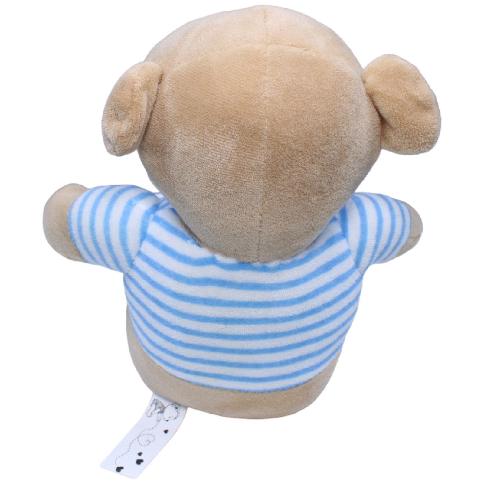 1234910 Happy People Teddybär mit blau-weiß gestreiftem Pulli, sitzend Kuscheltier Kumpel Leo Bär Gebraucht Teddy