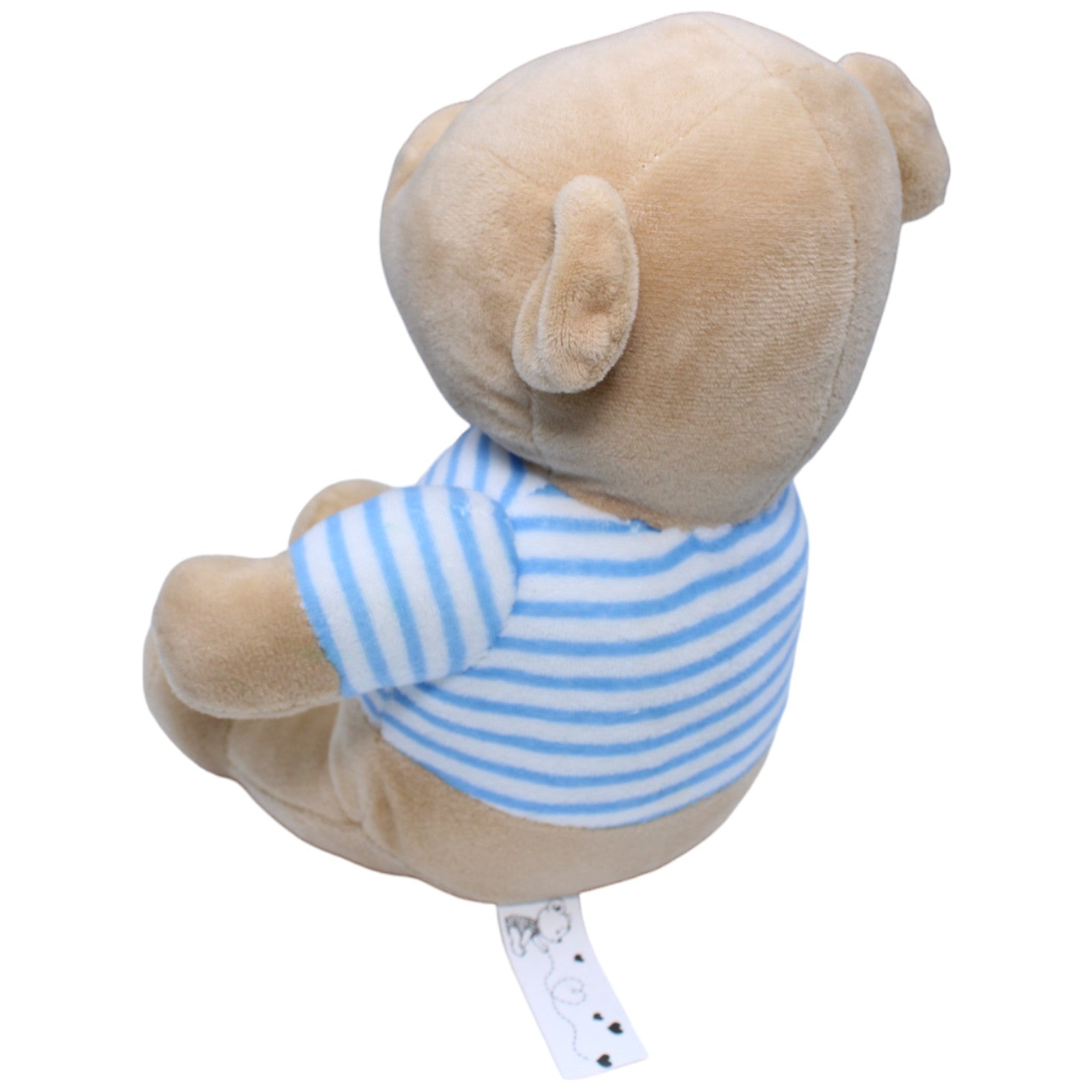 1234910 Happy People Teddybär mit blau-weiß gestreiftem Pulli, sitzend Kuscheltier Kumpel Leo Bär Gebraucht Teddy