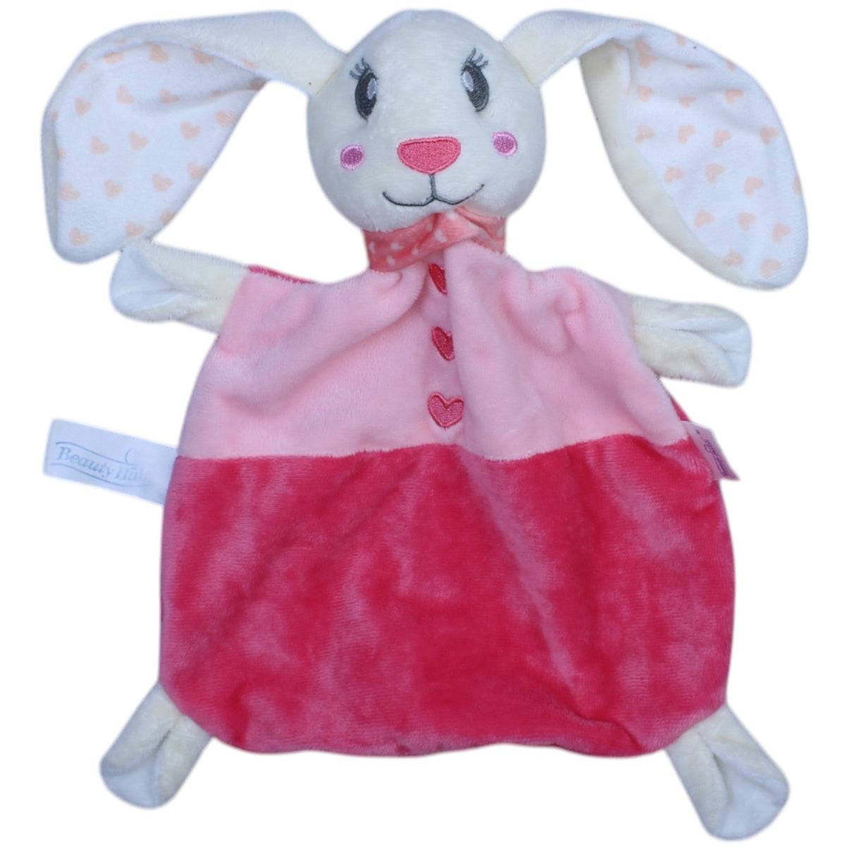 1234927 Beauty Baby Rosa Hase mit langen Ohren Schmusetuch Kumpel Leo Gebraucht Knuddeltuch Kuscheltuch