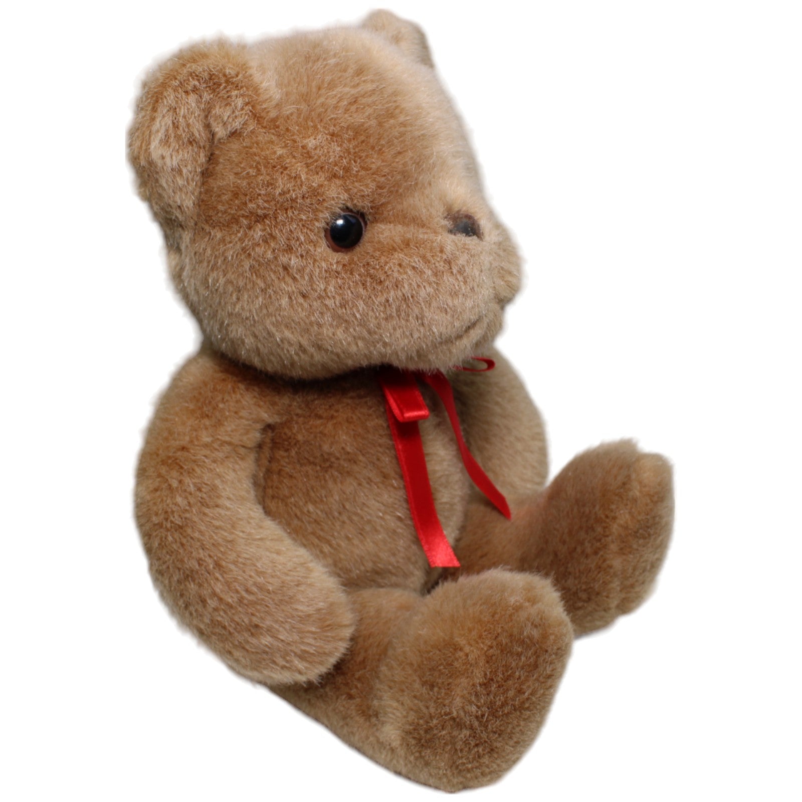 1234939 Bob der Bär Teddybär mit roter Schleife, braun Kuscheltier Kumpel Leo Bär Gebraucht Teddy