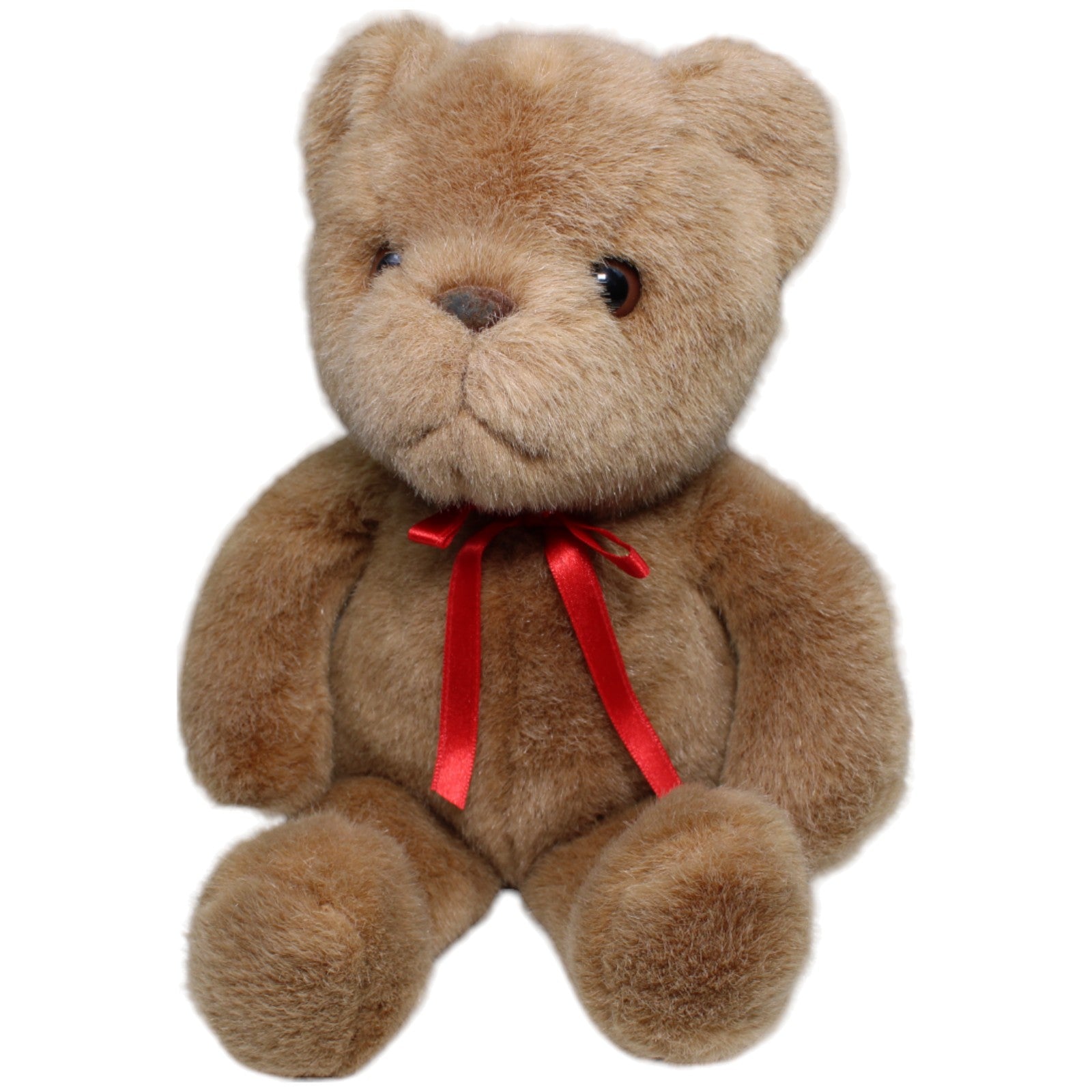 1234939 Bob der Bär Teddybär mit roter Schleife, braun Kuscheltier Kumpel Leo Bär Gebraucht Teddy