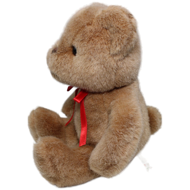 1234939 Bob der Bär Teddybär mit roter Schleife, braun Kuscheltier Kumpel Leo Bär Gebraucht Teddy