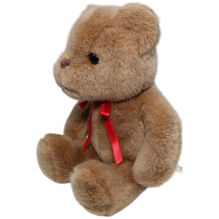 1234939 Bob der Bär Teddybär mit roter Schleife, braun Kuscheltier Kumpel Leo Bär Gebraucht Teddy