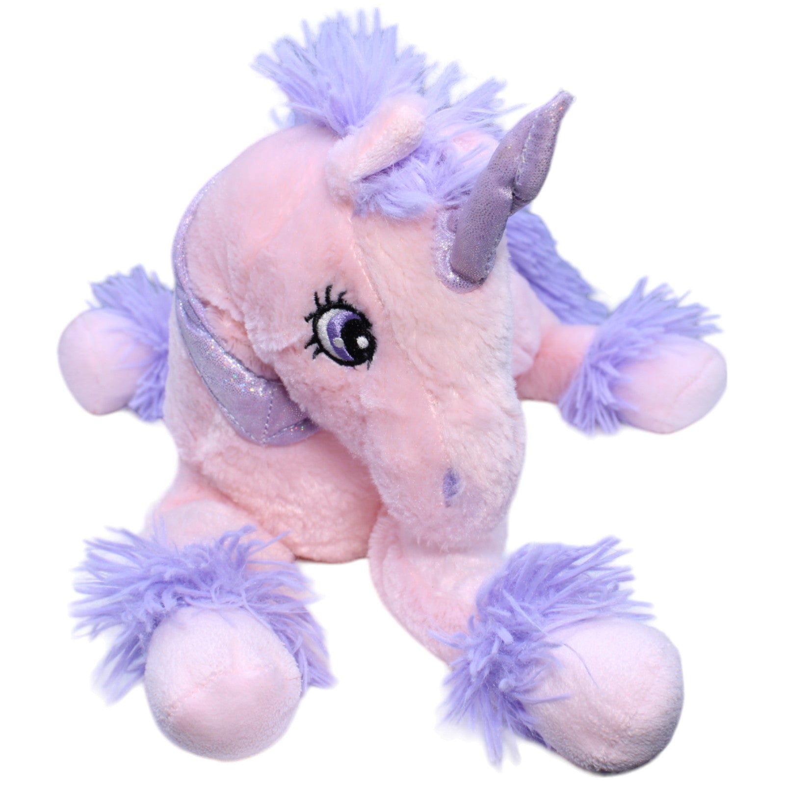 1234941 Heunec Einhorn, rosa Kuscheltier Kumpel Leo Fantasy Gebraucht