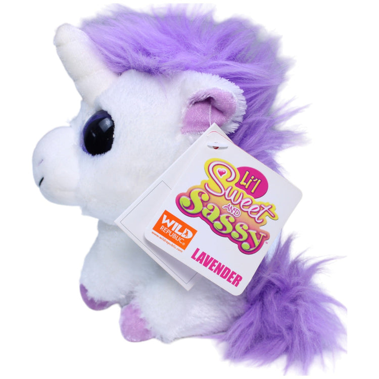 1234943 Wild Republic Li´l Sweet and Sassy Einhorn, lila-weiß Kuscheltier Kumpel Leo Fantasy neu