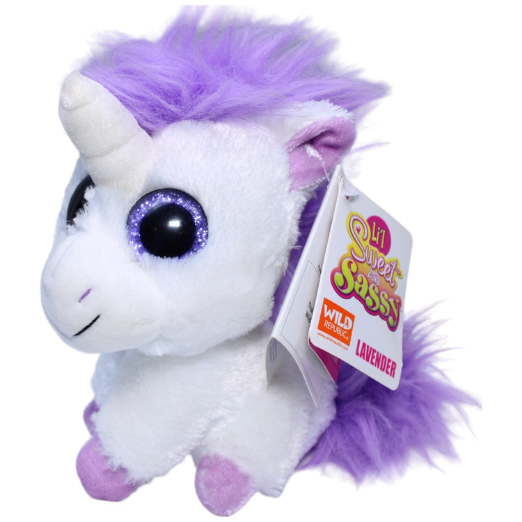 1234943 Wild Republic Li´l Sweet and Sassy Einhorn, lila-weiß Kuscheltier Kumpel Leo Fantasy neu