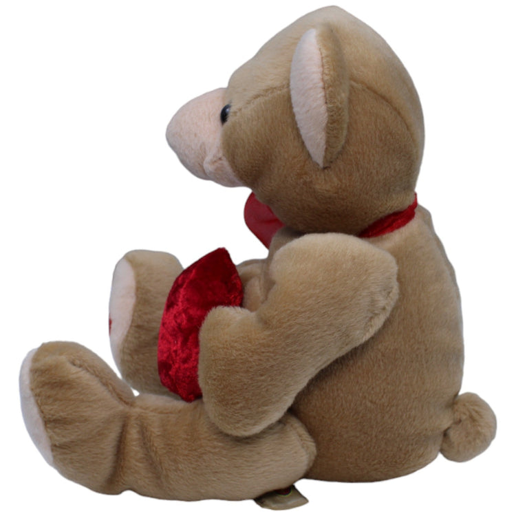 1234961 Magomora Sitzender Teddybär mit Herz & Schleife Kuscheltier Kumpel Leo Gebraucht