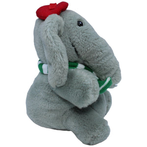 1234966 W. Steinbeck Vintage Elefant mit Schal & Baskenmütze Kuscheltier Kumpel Leo Gebraucht