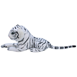 1234991 Uni-Toys Vintage Weißer Tiger, liegend Kuscheltier Kumpel Leo Gebraucht Vintage