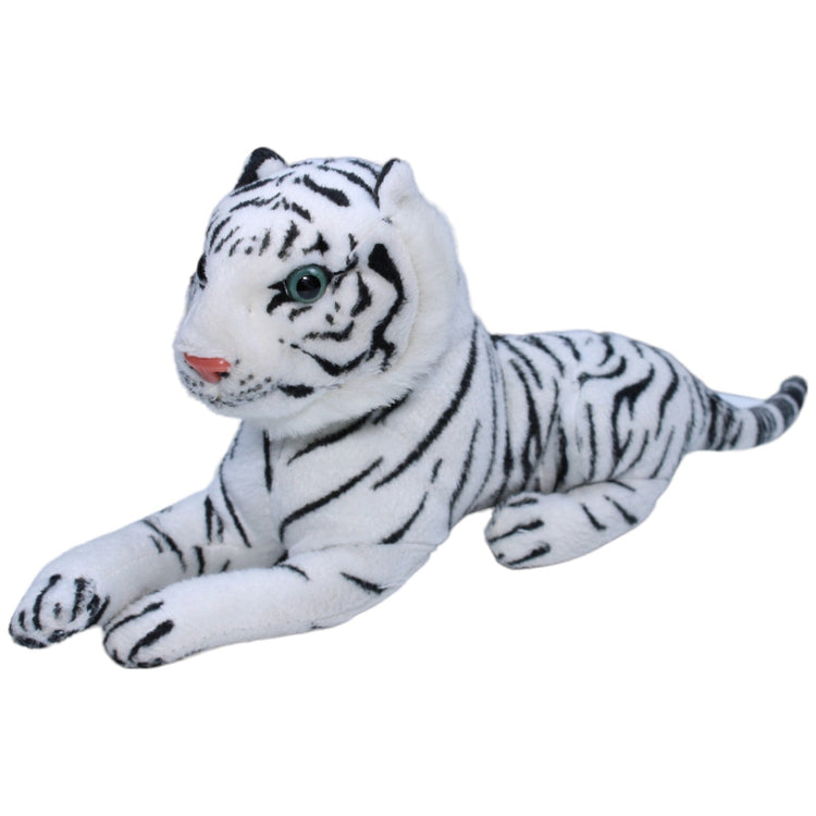 1234991 Uni-Toys Vintage Weißer Tiger, liegend Kuscheltier Kumpel Leo Gebraucht Vintage