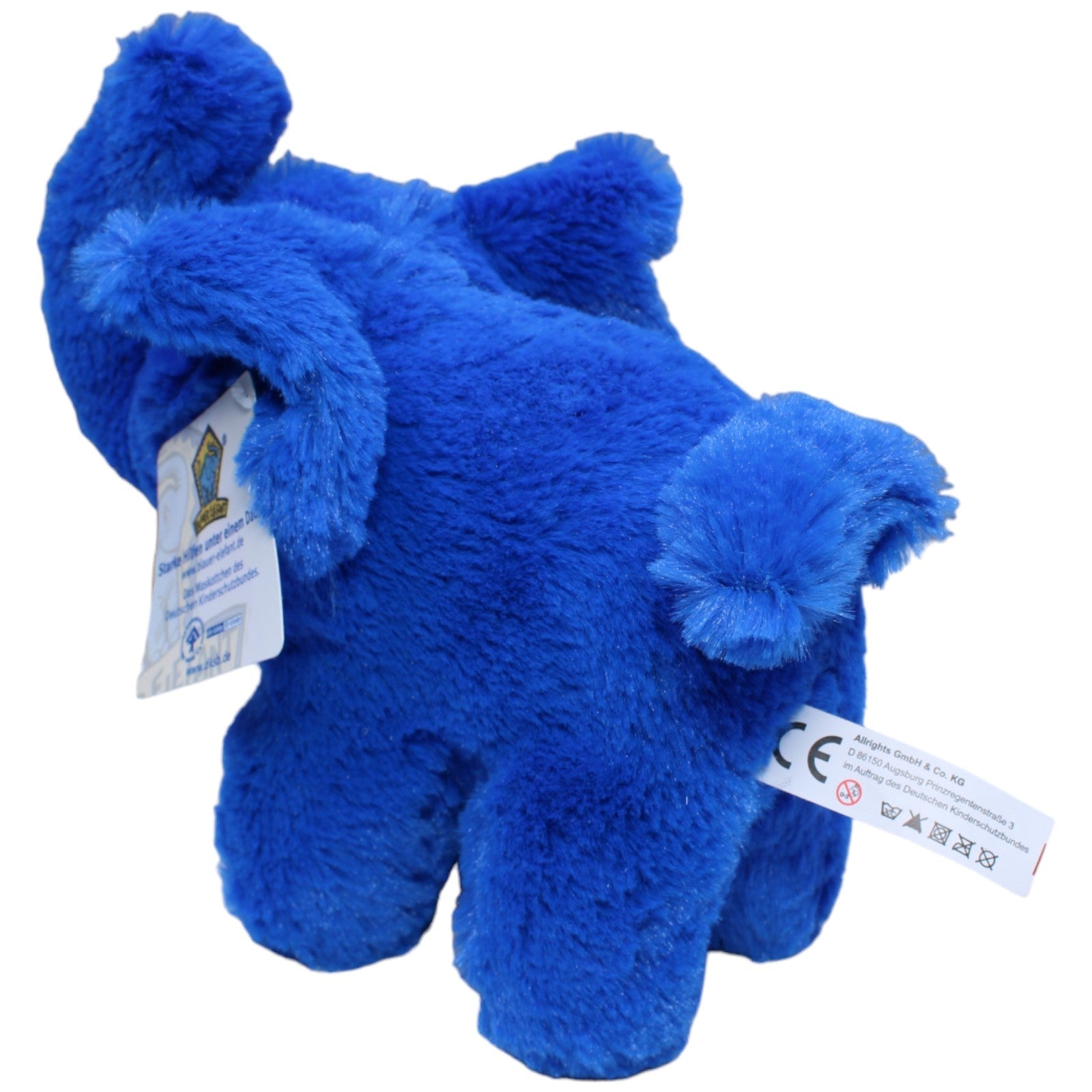 1235016 Allrights GmbH & Co. KG Blauer Elefant, Das Maskottchen des Deutschen Kinderschutzbundes Kuscheltier Kumpel Leo Gebraucht