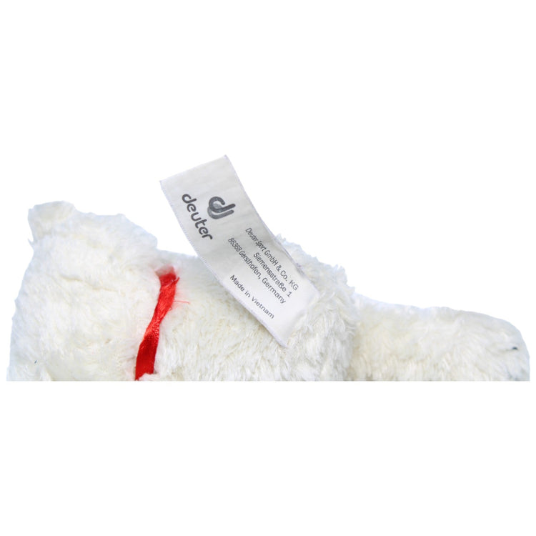 1235038 Deuter Teddybär mit Schleife, weiß Kuscheltier Kumpel Leo Gebraucht