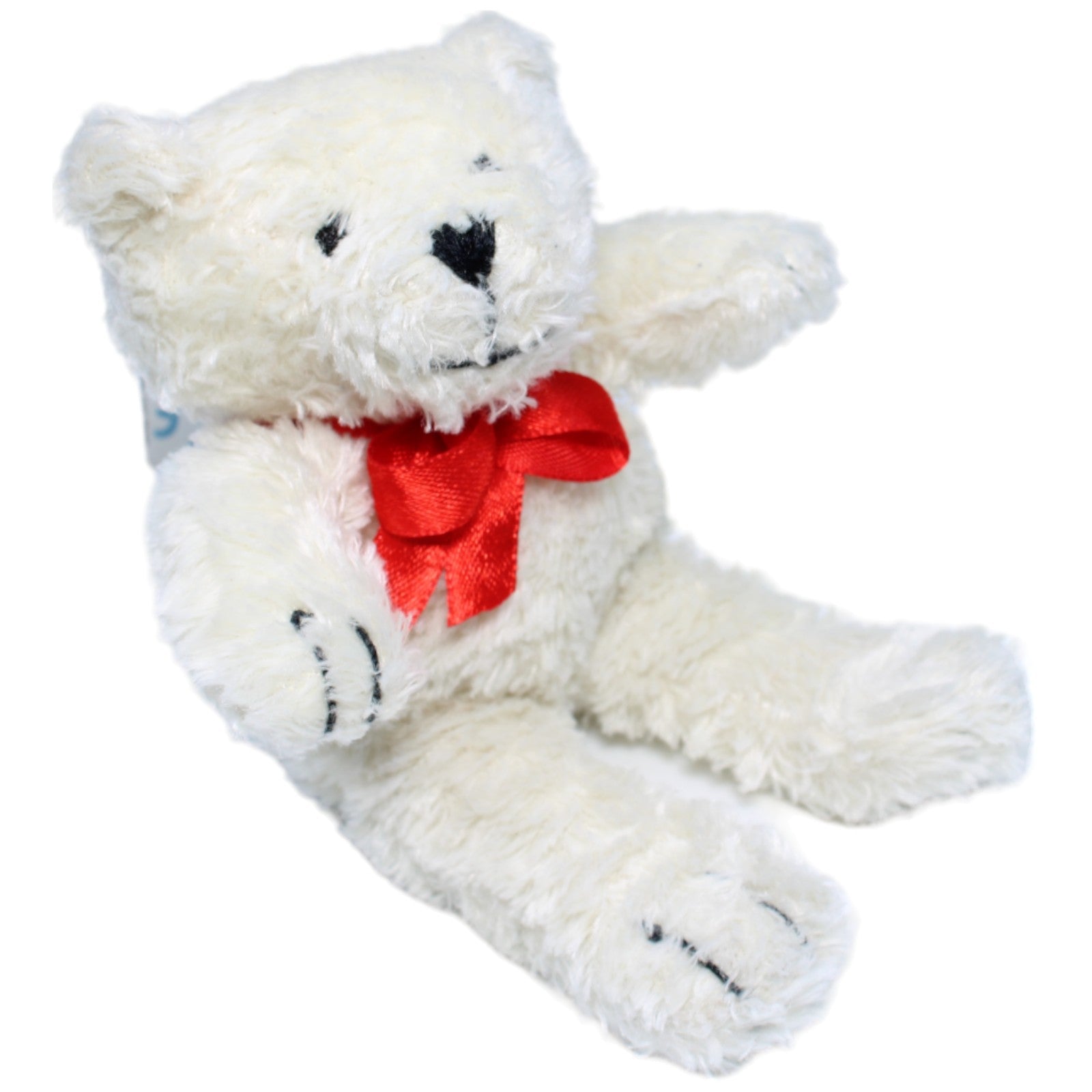 1235038 Deuter Teddybär mit Schleife, weiß Kuscheltier Kumpel Leo Gebraucht