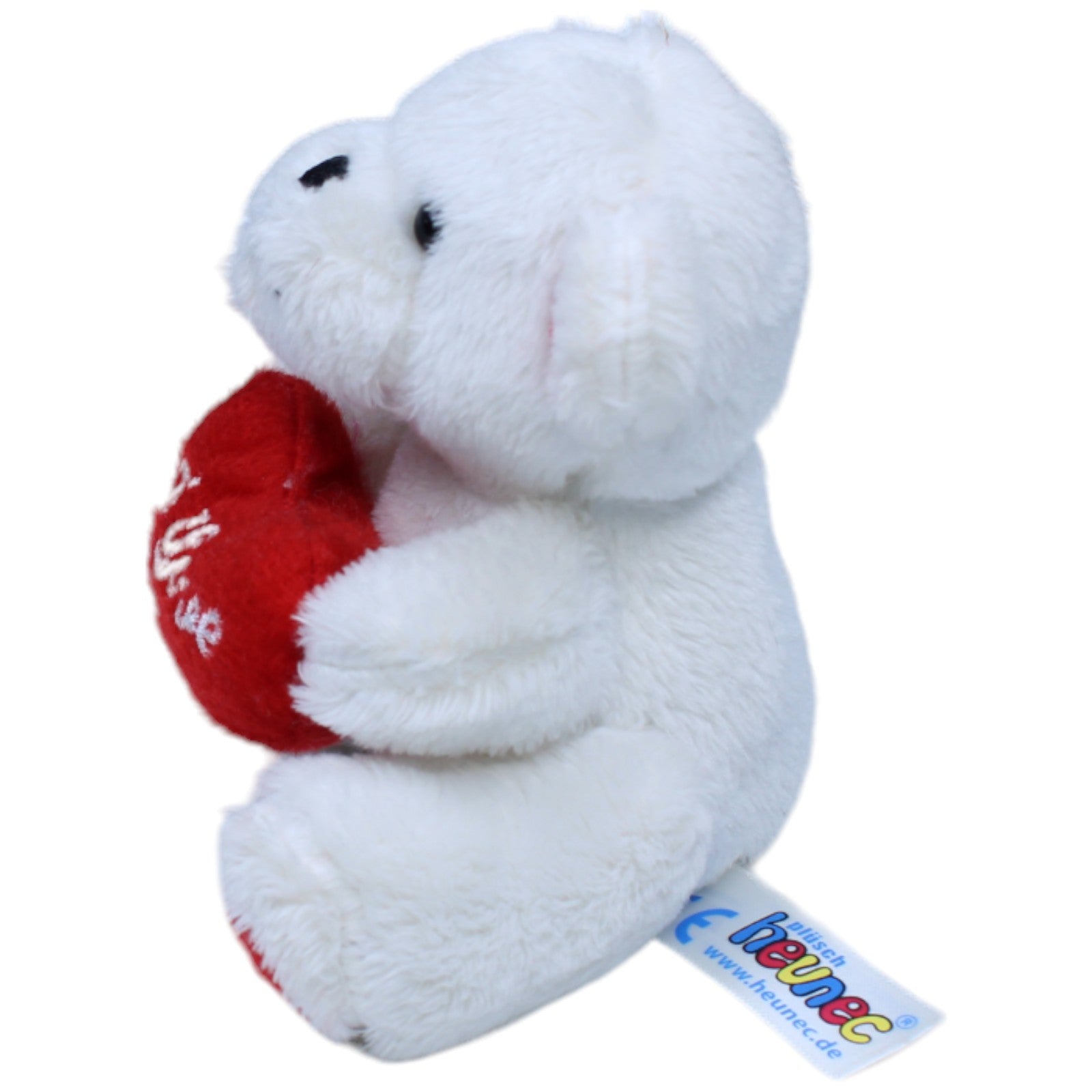 1235074 Heunec Mini-Teddybär "I Love You", weiß Kuscheltier Kumpel Leo Bär Gebraucht