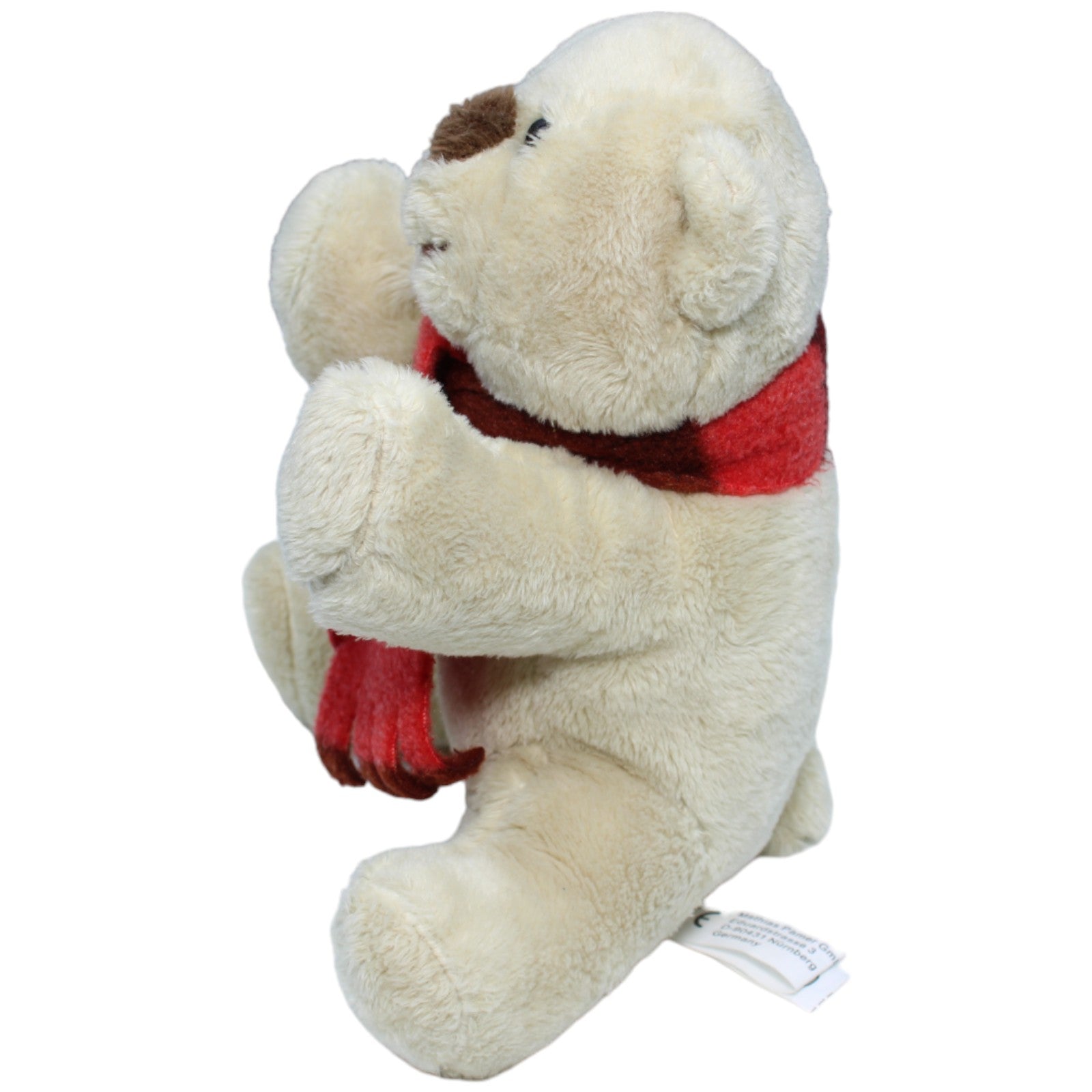 1235081 Mathias Pamer GmbH Teddybär mit rotem Schal Kuscheltier Kumpel Leo Bär Gebraucht Teddy