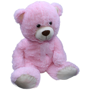 1235107 TEDI Kuschelfreund XL Teddybär mit Schleife, rosa Kuscheltier Kumpel Leo Bär Gebraucht