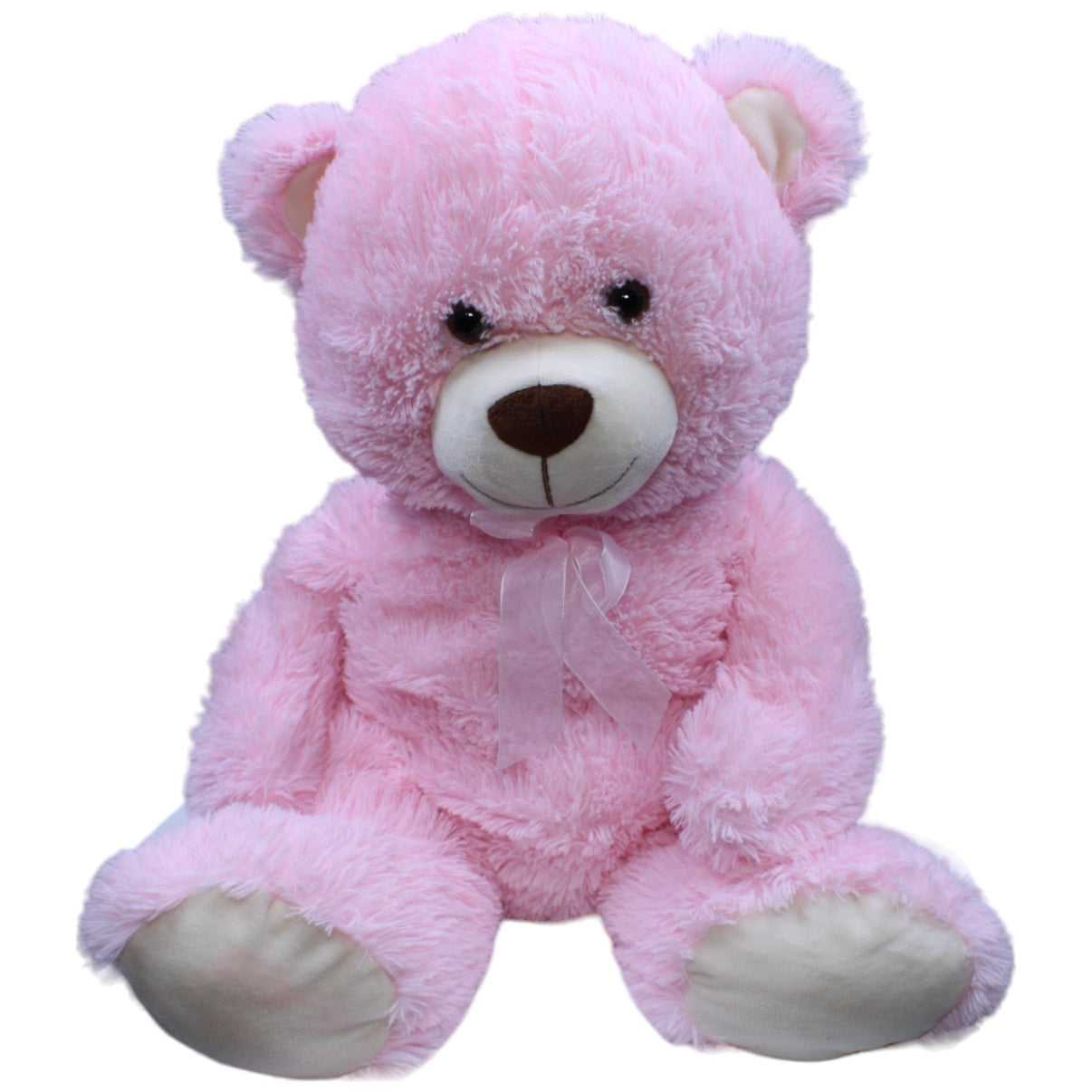 1235107 TEDI Kuschelfreund XL Teddybär mit Schleife, rosa Kuscheltier Kumpel Leo Bär Gebraucht