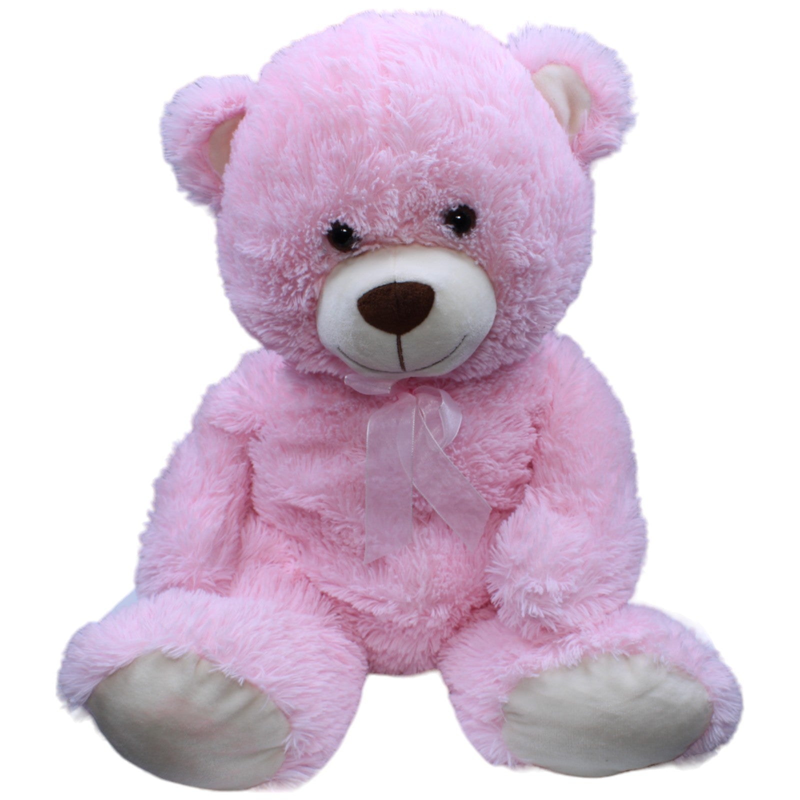 1235107 TEDI Kuschelfreund XL Teddybär mit Schleife, rosa Kuscheltier Kumpel Leo Bär Gebraucht