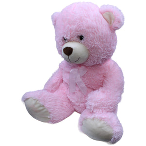 1235107 TEDI Kuschelfreund XL Teddybär mit Schleife, rosa Kuscheltier Kumpel Leo Bär Gebraucht