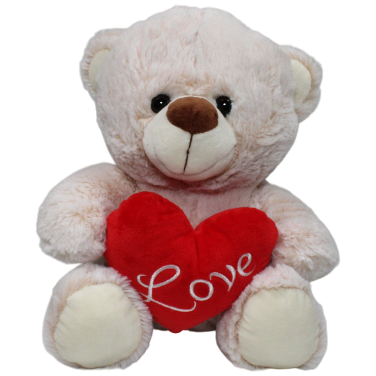 1235108 Nanu - Nana Teddybär mit Herz "Love" Kuscheltier Kumpel Leo 27cm Beige Gebraucht