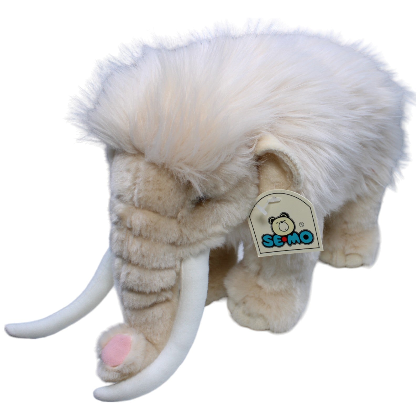 1235123 SEMO Mammut, weiß Kuscheltier Kumpel Leo neu