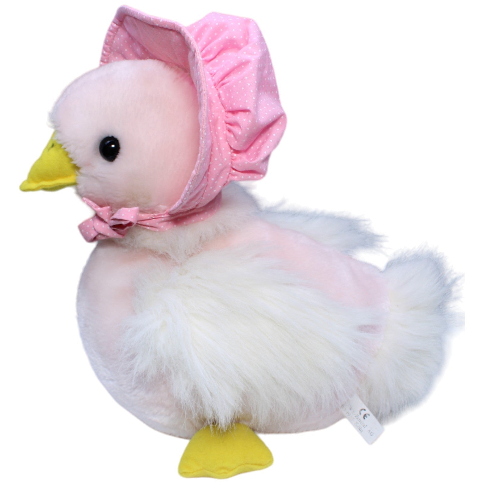 1235186 REWE Mutter Gans mit rosa Haube Kuscheltier Kumpel Leo Gebraucht