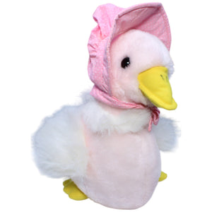 1235186 REWE Mutter Gans mit rosa Haube Kuscheltier Kumpel Leo Gebraucht