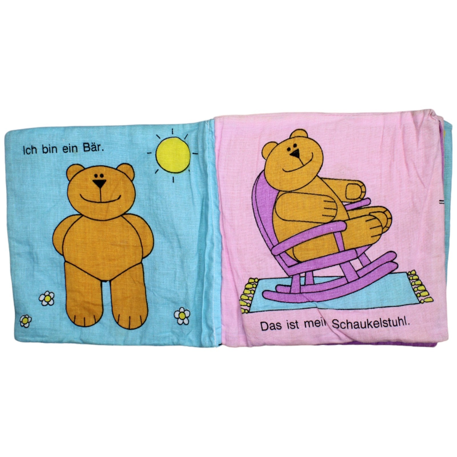 1235202 HEMMA Verlag Vintage Bilderbuchkissen, Mein Teddybär Plüschbuch Kumpel Leo Gebraucht