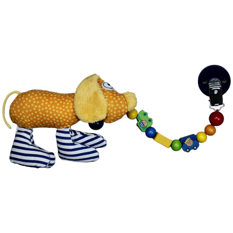 1235205 Sigikid Schnullerkette mit Greifling, Patchwork-Hund Schnullerkette Kumpel Leo Gebraucht