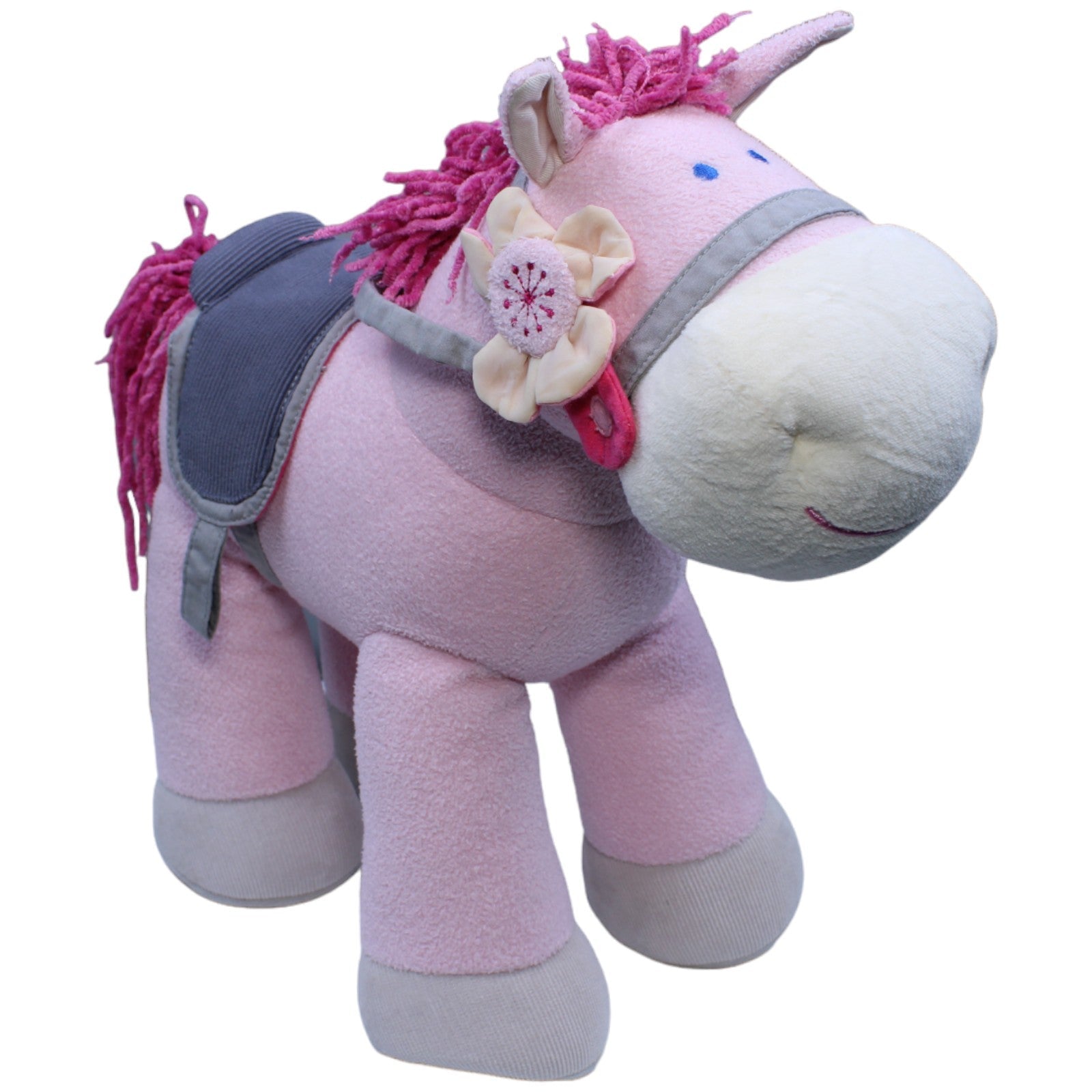 1235208 HABA Pferd Paulina, rosa Kuscheltier Kumpel Leo Gebraucht