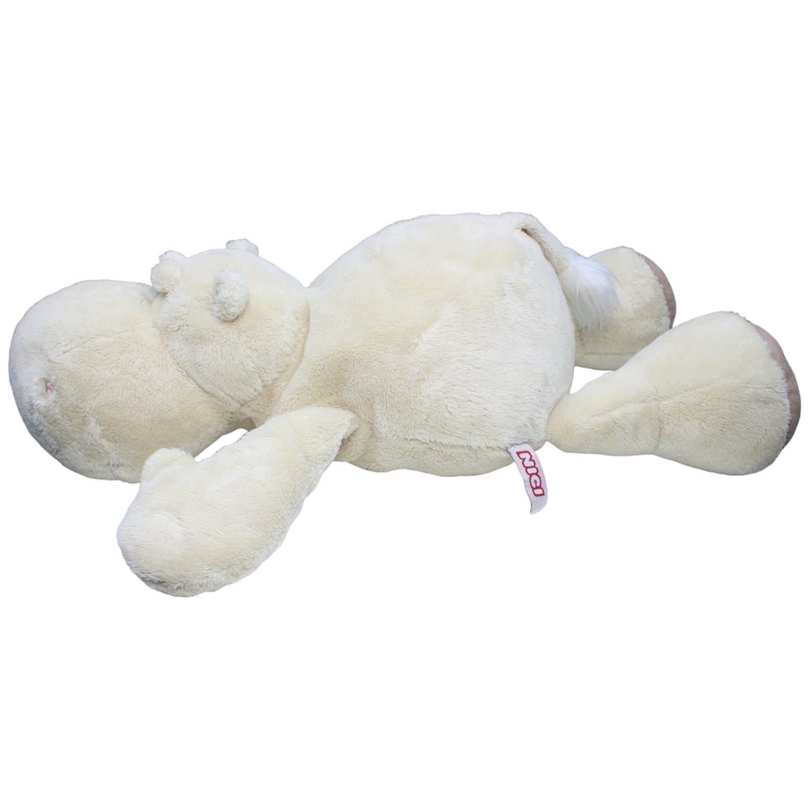 1235209 NICI XL Nilpferd weiß, liegend Kuscheltier Kumpel Leo Gebraucht