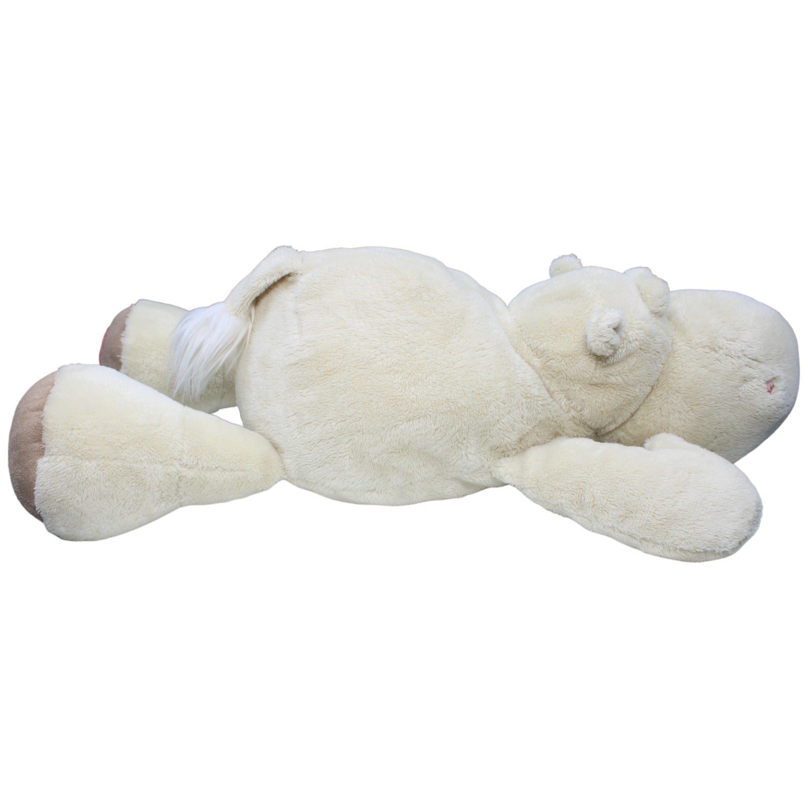 1235209 NICI XL Nilpferd weiß, liegend Kuscheltier Kumpel Leo Gebraucht