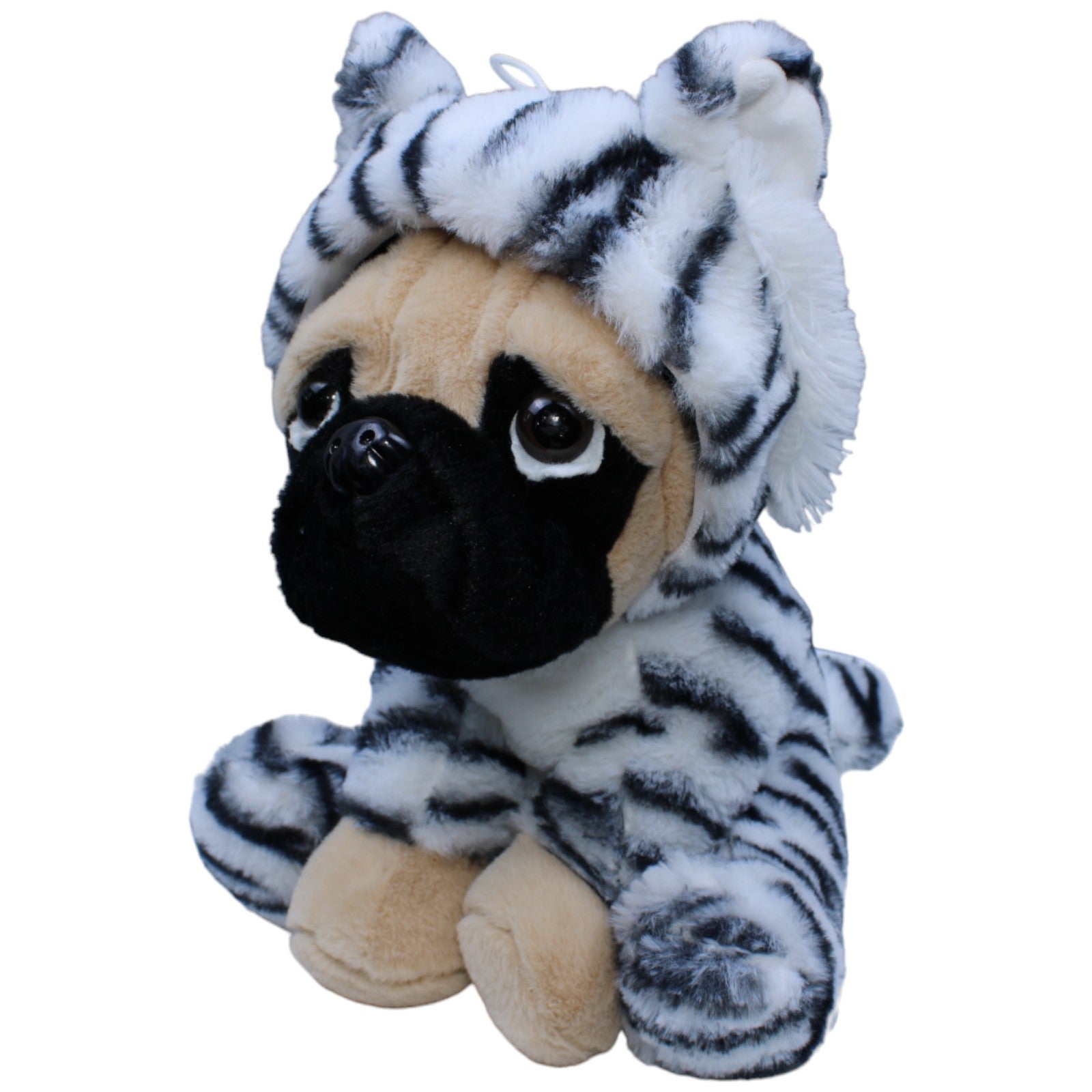 1235293 Flo's Toys Mops in Zebra - Kostüm Kuscheltier Kumpel Leo Gebraucht Hund