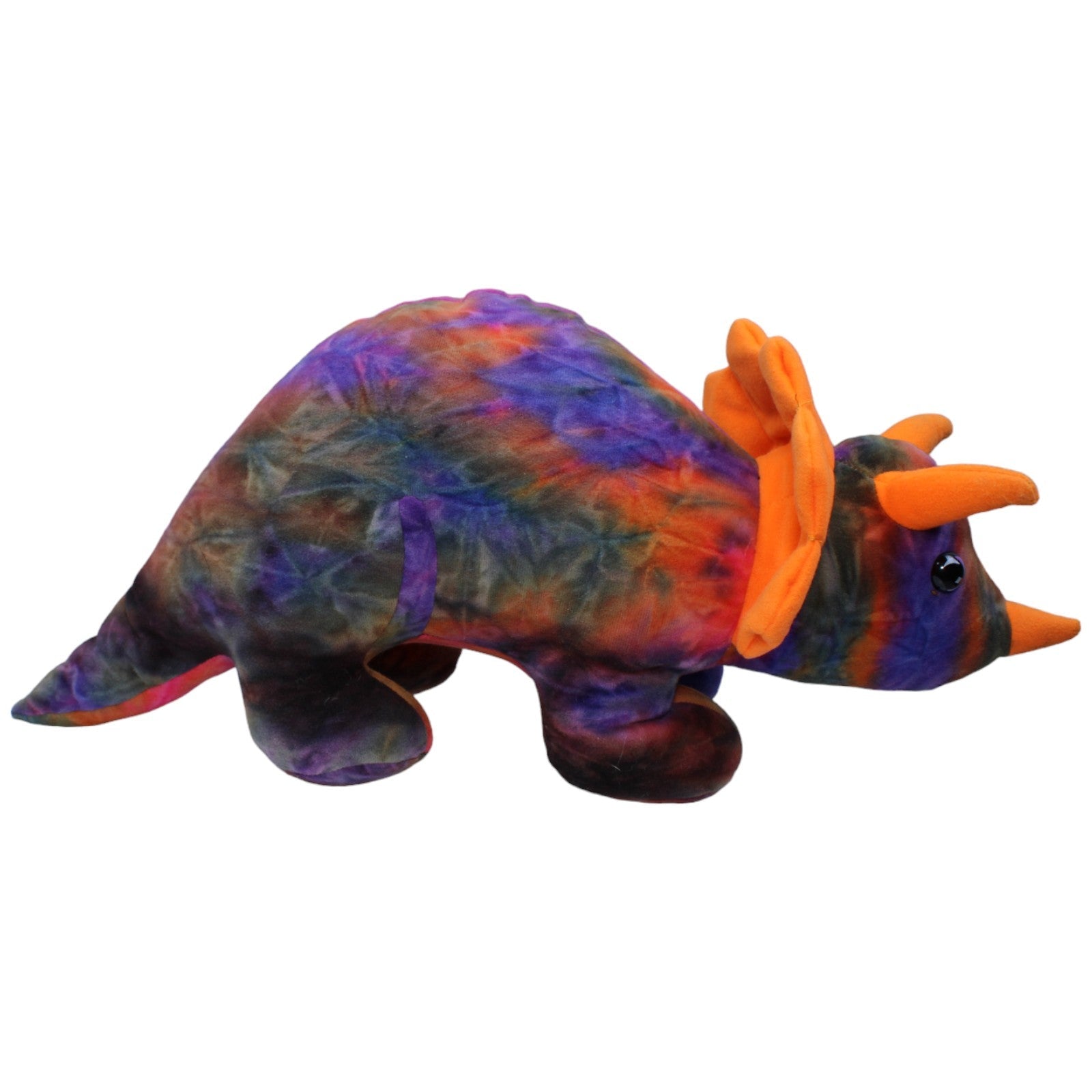 1235297 Unbekannt XL Regenbogen Dinosaurier, Triceratops Kuscheltier Kumpel Leo Dino Gebraucht