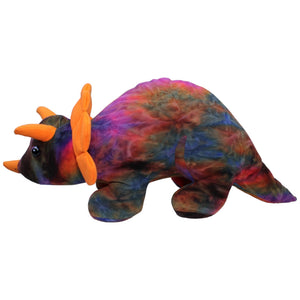 1235297 Unbekannt XL Regenbogen Dinosaurier, Triceratops Kuscheltier Kumpel Leo Dino Gebraucht