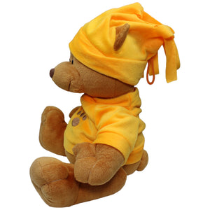 1235338 Ostoy Teddybär mit oranger Mütze und Pullover Kuscheltier Kumpel Leo Bär Gebraucht Teddy