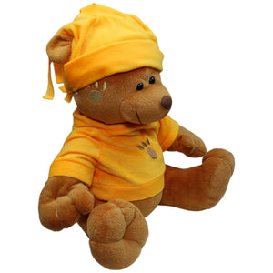 1235338 Ostoy Teddybär mit oranger Mütze und Pullover Kuscheltier Kumpel Leo Bär Gebraucht Teddy