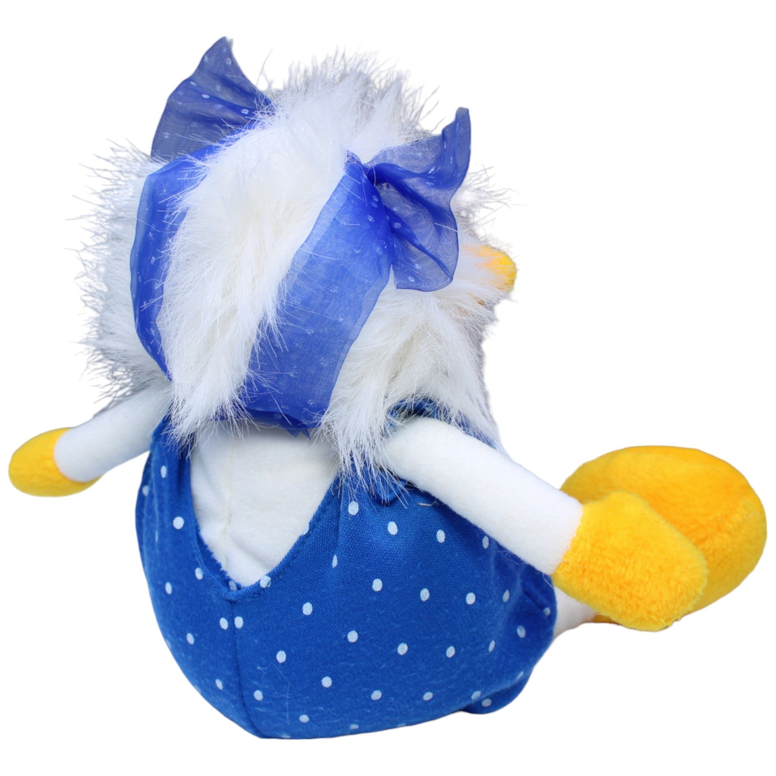 1235357 NICI Vintage Schlenker Ente mit blau - gepunktetem Body Kuscheltier Kumpel Leo Gebraucht