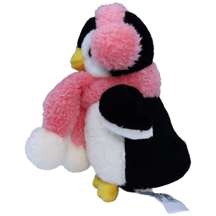 1235404 Suki Gifts International Ltd. Pinguin Penny mit rosa Ohrschützern Kuscheltier Kumpel Leo Gebraucht