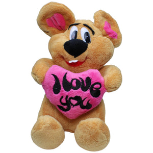 1235419 Amek Maus mit Herz " I love you " Kuscheltier Kumpel Leo Gebraucht