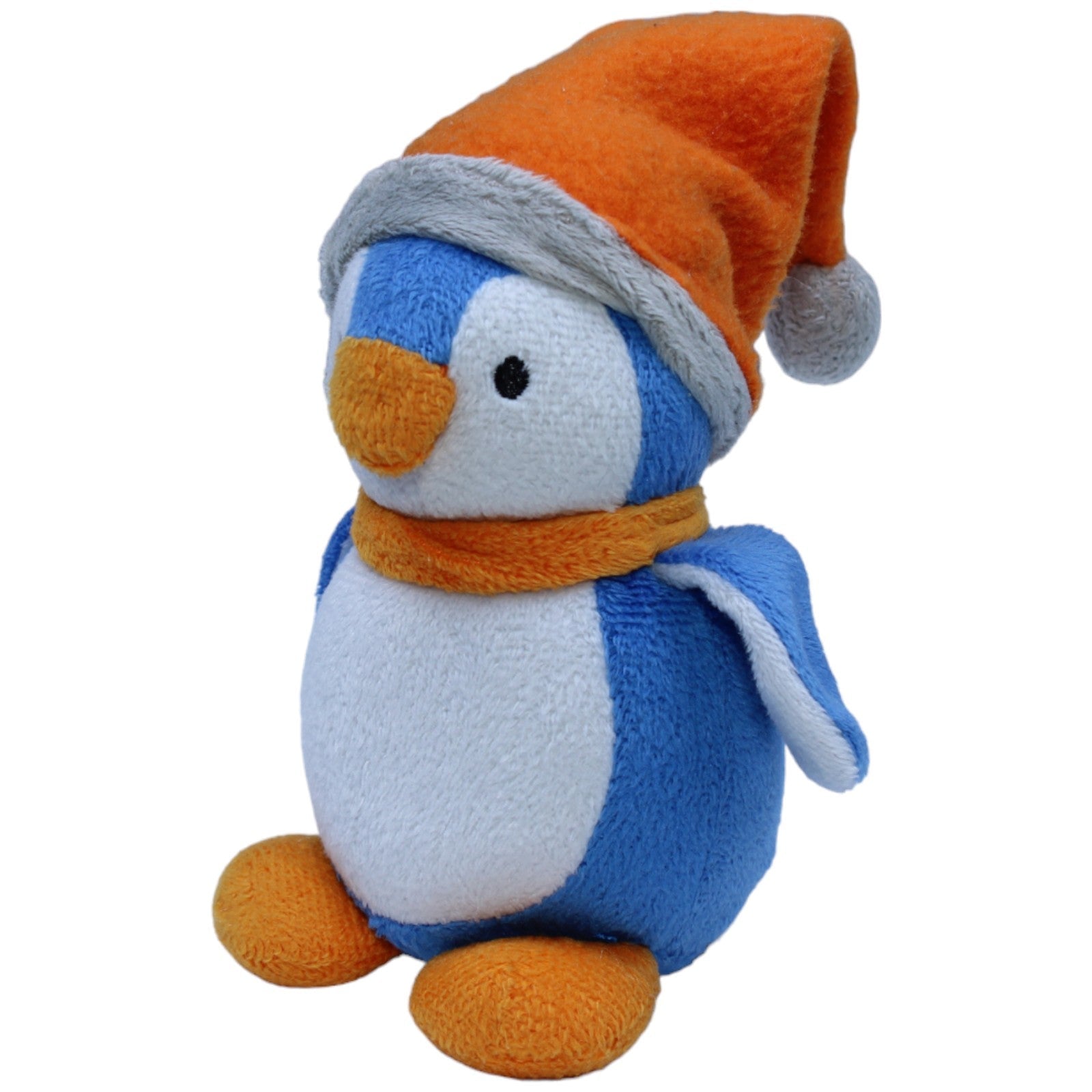 1235420 Perleberg Pinguin mit oranger Mütze und Schal Kuscheltier Kumpel Leo Gebraucht