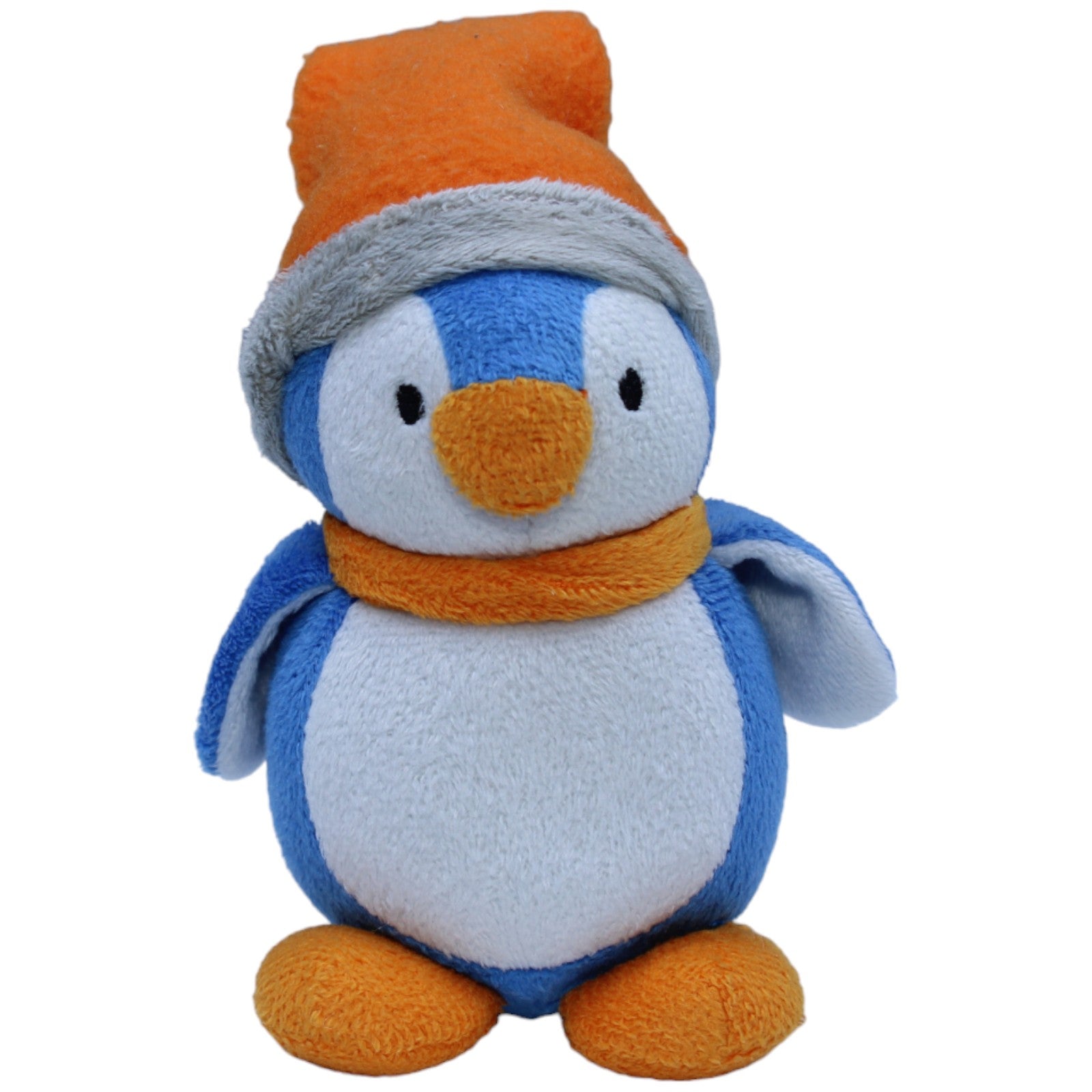 1235420 Perleberg Pinguin mit oranger Mütze und Schal Kuscheltier Kumpel Leo Gebraucht