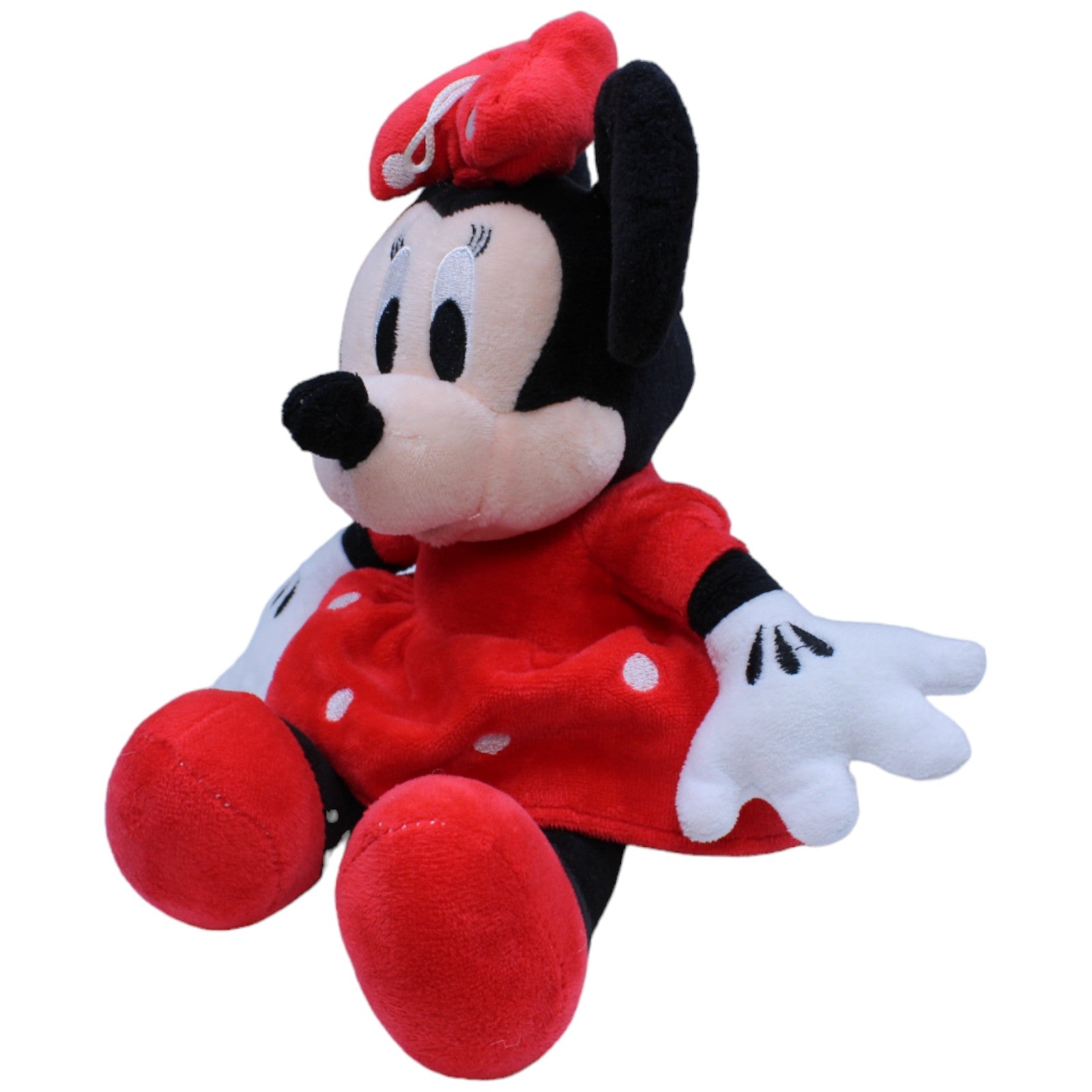 1235444 Unbekannt Disney Minnie Maus in rot - gepunkteten Kleid Kuscheltier Kumpel Leo Gebraucht