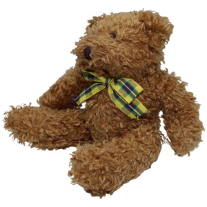 1235448 Seneca Teddybär mit gelb - blauer Schleife Kuscheltier Kumpel Leo Gebraucht