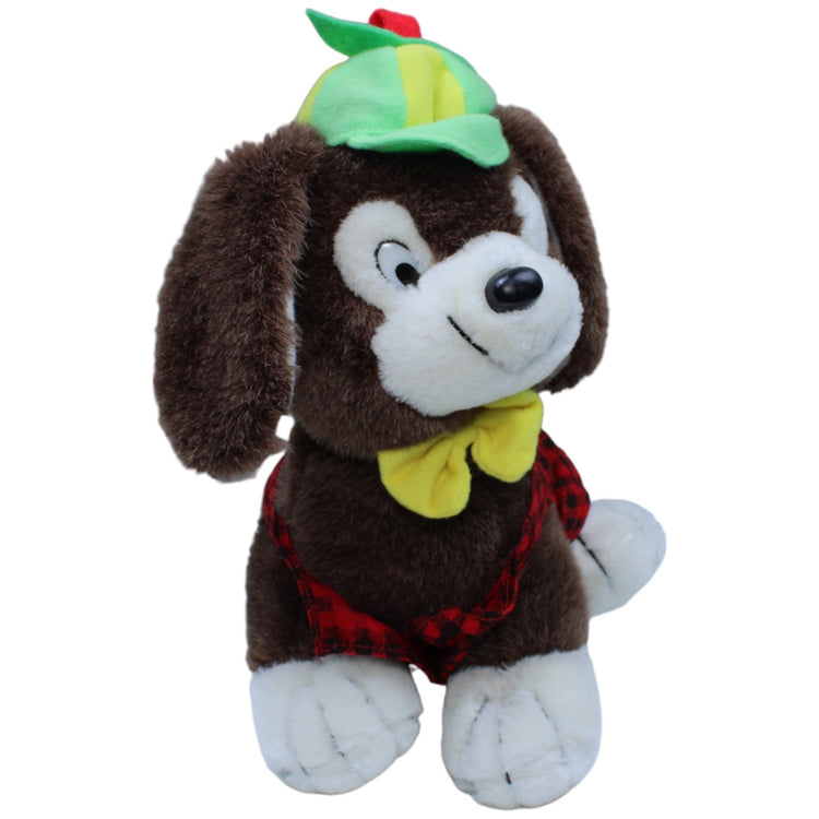 1235452 WAWI - Schokolade AG Hund mit Kappe, Fliege & Weste Kuscheltier Kumpel Leo Gebraucht Vintage