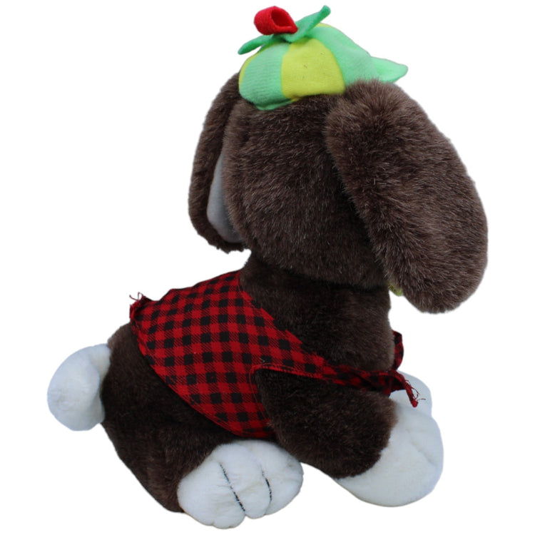 1235452 WAWI - Schokolade AG Hund mit Kappe, Fliege & Weste Kuscheltier Kumpel Leo Gebraucht Vintage