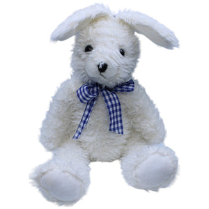 1235494 Heng & Feliciano Weiße Hase mit blau - karierter Schleife Kuscheltier Kumpel Leo Gebraucht