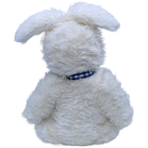 1235494 Heng & Feliciano Weiße Hase mit blau - karierter Schleife Kuscheltier Kumpel Leo Gebraucht